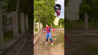 Spiderman vs Chainsaw Man  Spiderman turns into a giant 3D character The end of the bad guy shorts [upl. by Nomrac]