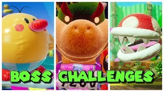 Boss Challenges  Yoshis Crafted World [upl. by Archaimbaud]