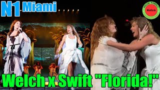 Florence Welch and Taylor Swift surprise the crowd at Hard Rock Stadium with their duet quotFloridaquot [upl. by Iene]