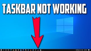 How To Fix Taskbar Not Working in Windows 10 [upl. by Otto546]