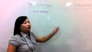 C2C Lesson  Meaning of Denotation Vs Connotation [upl. by Wilkens447]