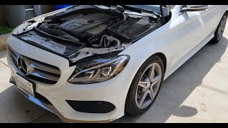 2017 Mercedes Benz C300 W205 Brake and Rotor Replacement [upl. by Namas]