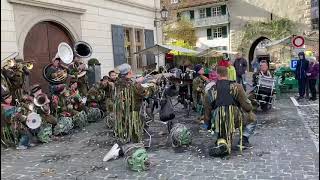 Guggenmusik 11112023 1111 Uhr in Bischofszell mit Gugge Näbehusaren Bischofszell [upl. by Melita]