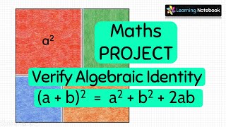 Verify Algebraic Identity ab2  Class 8 9 10 Maths Activity Project TLM [upl. by Eisinger498]