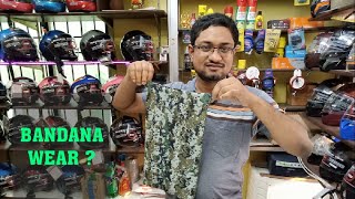 BANDANA MASK AND HEAD WEAR     HELMET CAP HELMET TRACT REVIEW IN HINDI [upl. by Angelo]