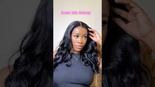 Brown Skin Girl Makeup brownskinmakeup brownskinmakeuptutorials brownskinbeauty brownskin [upl. by Nitsirc]