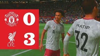 Jota Reacts To Liverpool Defeat  Man Utd 03 Liverpool  FIFA 22 [upl. by Kall]