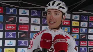 Benoît Cosnefroy  Interview au départ  De Brabantse Pijl  La Flèche Brabançonne 2023 [upl. by Lynnelle]