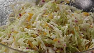 How to Make Cabbage Coleslaw  Allrecipes [upl. by Ahseinar]