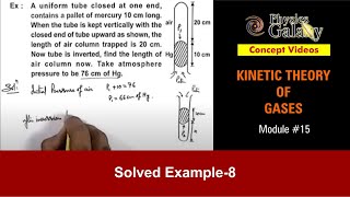 Class 11 Physics  Kinetic Theory of Gases  15 Solved Example8 on KTG  For JEE amp NEET [upl. by Aitnuahs]