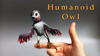 지점토로 휴머노이드 올빼미를 만들어 보자  Making a Humanoid Owl with Paper Clay  Trevor Henderson Creatures [upl. by Eek]