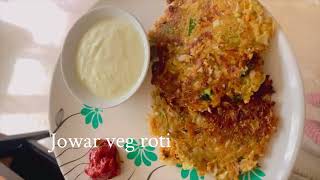 Jowar Vegetable Roti Recipesorghum flour paranthaGluten free Recipes [upl. by Elacim378]