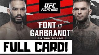 UFC Fight Night Font vs Garbrandt Predictions amp Full Card Betting Breakdown UFC Vegas 27 [upl. by Panta]