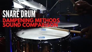 How to Dampen Your Snare Drum Comparison [upl. by Hewitt]