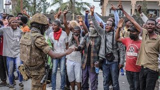 Violenta protesta contra la misión de la ONU en República Democrática del Congo piden su re… [upl. by Hamner]