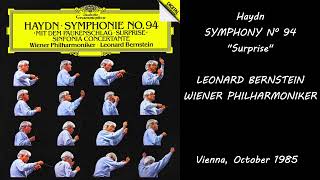 Haydn Symphony nº 94 quotSurprisequot  Leonard Bernstein Vienna Philharmonic Orchestra [upl. by Solange606]