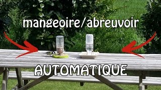 Créer un abreuvoirmangeoire à oiseaux AUTOMATIQUE [upl. by Maximilianus]