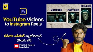 How to Post a YouTube Video on Instagram  STORY REEL in Premiere Pro 2024  Garuda Academy [upl. by Ranee599]