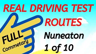 NUNEATON Driving Test Routes  Real Test Route  Full Commentary  1 of 10 drivingtestwizard2569 [upl. by Luann]