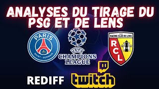 ANALYSES DU TIRAGE AU SORT DU PSG ET DE LENS EN LIGUE DES CHAMPIONS [upl. by Nofpets]