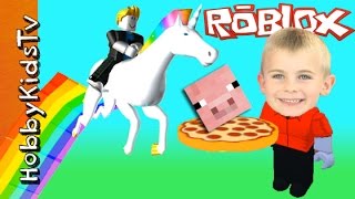 HobbyFrog Plays Roblox Minecraft Video Gaming with HobbyKidsTV [upl. by Thompson]