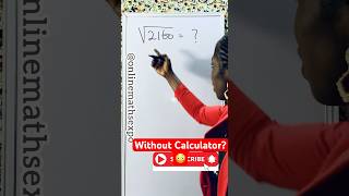 How to find Square Root of Large numbers without calculator [upl. by Dempster]