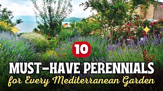 10 MustHave Perennials for Every Mediterranean Garden ✨☀️ [upl. by Oinotna890]