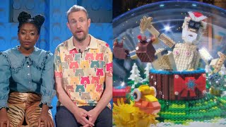 alex horne and sophie duker build greg davies in a hot tub for lego masters while nish kumar watches [upl. by Lacram]