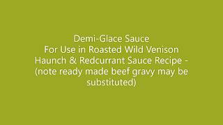 DemiGlace Sauce [upl. by Attiuqehs431]