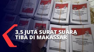 35 Juta Surat Suara Pilkada Tiba di Makassar Distribusi Dikawal Ketat [upl. by Atikat]