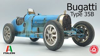 Italeri 112 Bugatti Type 35B  Model car kit build [upl. by Filberto]