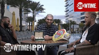 Jake Paul amp Tyron Woodley MVP Face 2 Face Interview with Ariel Helwani  Round 2  SHOWTIME PPV [upl. by Aridni236]