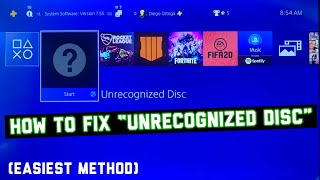 How To Fix “Unrecognized Disc” On PS4 EASIEST METHOD TAKES 10 SECONDS [upl. by Rayna]