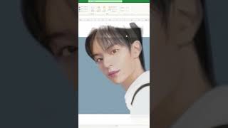 엑셀로 투어스 도훈 그리기 Draw Dohoon of TWS in Excel [upl. by Reckford278]