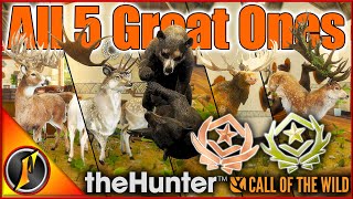 Great One Compilation  ALL 5 Great One Species in theHunter Call of the Wild [upl. by Forelli]