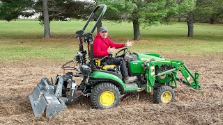 Too Much to Handle 5 Tiller with John Deere 1025R Subcompact Tractor Basics [upl. by Eerbua373]