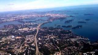 Laskeutuminen Landing HelsinkiVantaalle Finnair Boeing 757200 OHLBT [upl. by Raouf]