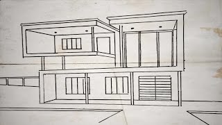 🏠 Aprenda a desenhar uma casa  casa desenhos arte ozielprojetista [upl. by Bronson]