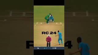 Yuzvendra Chahal Bowling Action 😱 VS RC 24 Comparison 😈 Real Cricket 24 shorts [upl. by Bucky]