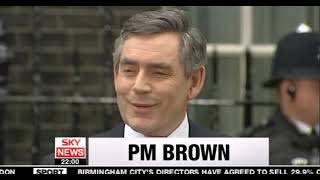 Tony Blair Resignation  Gordon Brown PM  Sky News  27062007  10000pm [upl. by Ragg252]