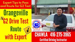 Orangeville G2 road test route  Full G2 Drive test route with tips to pass G2 test by Experts [upl. by Ellednahs]