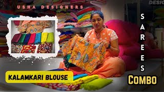 quotKalamkari Magic How to Pair Blouses with Sarees Like a Proquot  trending fashion viral like [upl. by Notrab]