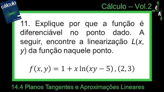 14411 Planos Tangentes e Aproximações Lineares [upl. by Adnyleb]