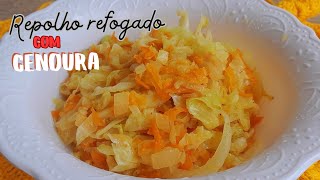 REPOLHO REFOGADO COM CENOURA RECEITA SIMPLES E DELICIOSA  Lu na Cozinha [upl. by Nolana]