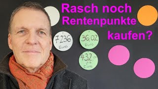 Rasch noch Rentenpunkte kaufen Freiwillige Rentenbeiträge lohnen sich 2022 besonders  mit Linklist [upl. by Lekcim979]