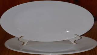 Corelle Livingware Luncheon Plate Winter Frost White Size 8 12 Inch [upl. by Seuqramed]