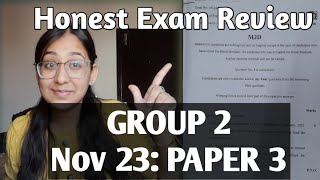 CA Inter EISSM Nov 2023 Paper Review  Group 2 Paper 3  Paper Hard or Easy  ICAI 23 [upl. by Amhsirak642]