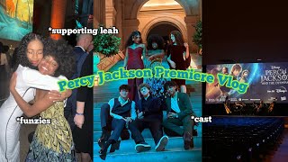 PERCY JACKSON DISNEY PLUS PREMIER VLOG grwm The Met Percy cast [upl. by Einneg]