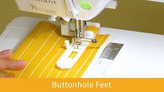 How to Use the Buttonhole Foot on the Baby Lock Brilliant [upl. by Eiramanin]