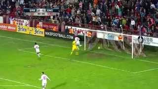 Racist Serbians  England vs Serbia u21 [upl. by Bowlds]